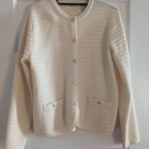 Vintage Merino Wool Cardigan - M